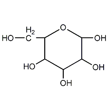 葡萄糖,一水结构式