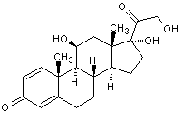 泼尼松龙结构式