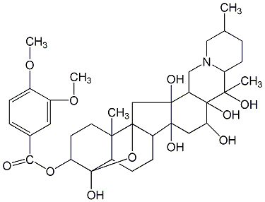 藜芦定结构式