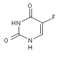 5-氟尿嘧啶结构式